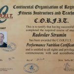 Radi Strumin fitnes trainer - sertifikat corfit po balansirano hranene 2